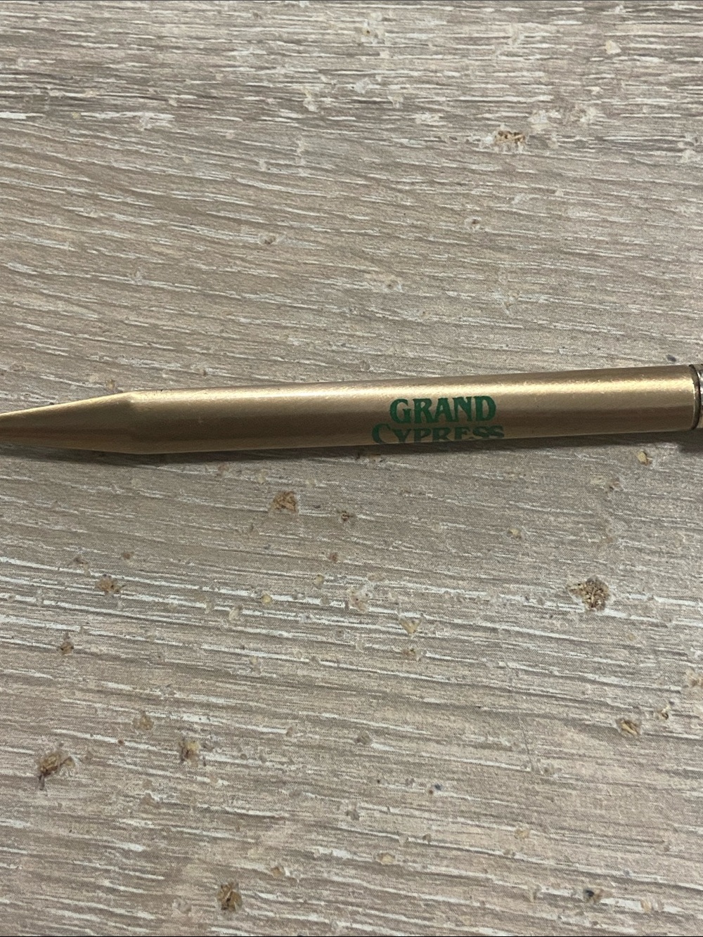 Vintage Grand Cypress Resort Gold Ballpoint Pen